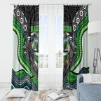 Canberra Raiders Window Curtain The Scream of Lightning Eyes - Indigenous Dot Ripping Effect