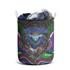 New Zealand Warriors Laundry Basket The Scream of Lightning Eyes - Indigenous Dot Ripping Effect