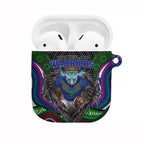 New Zealand Warriors AirPods Case The Scream of Lightning Eyes - Indigenous Dot Ripping Effect