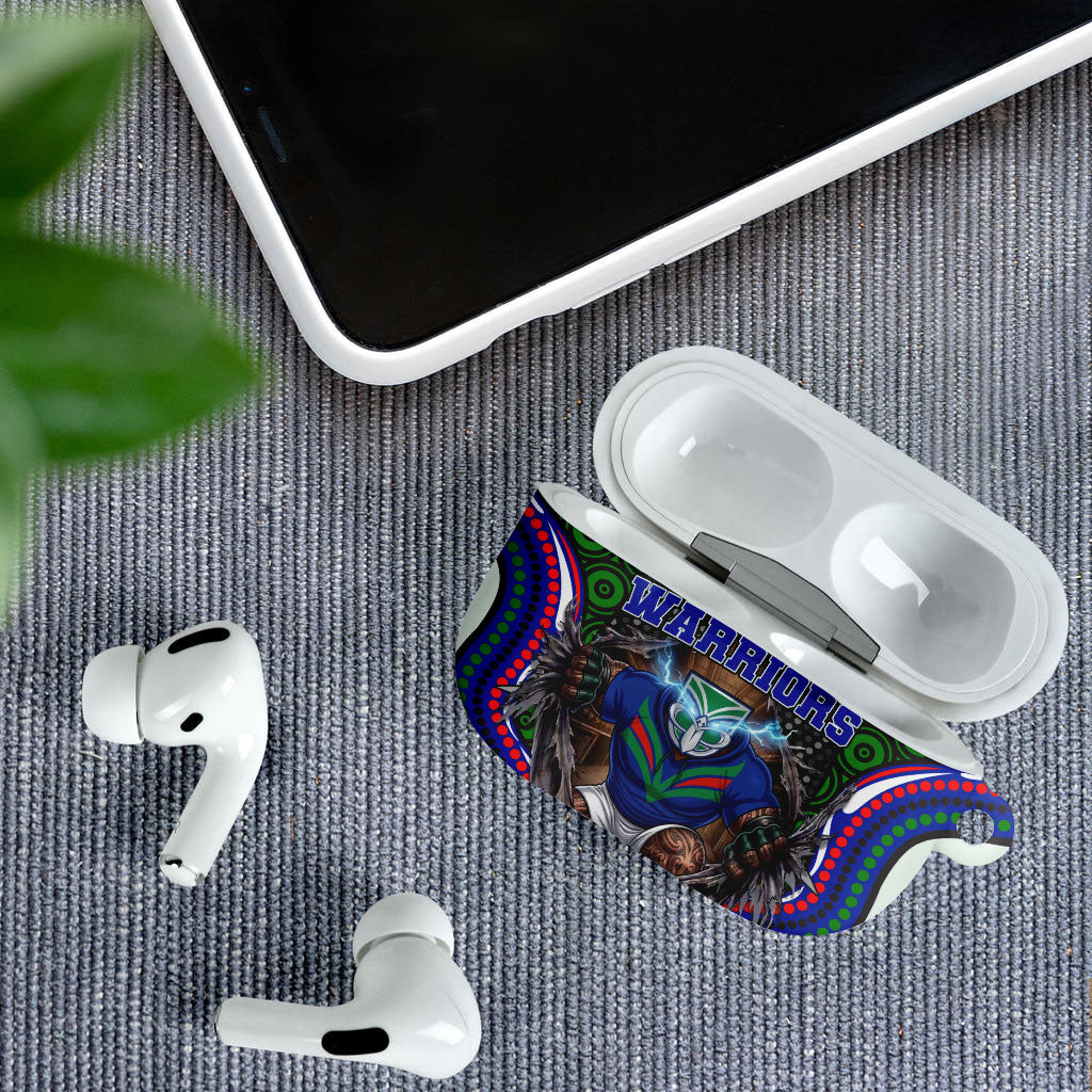 New Zealand Warriors AirPods Case The Scream of Lightning Eyes - Indigenous Dot Ripping Effect