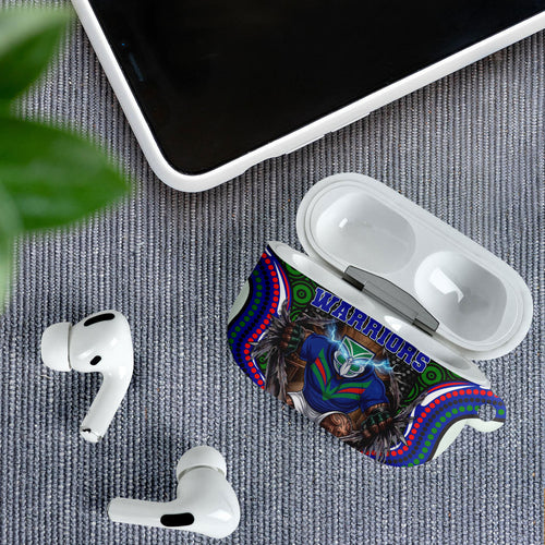 New Zealand Warriors AirPods Case The Scream of Lightning Eyes - Indigenous Dot Ripping Effect