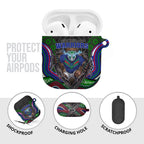 New Zealand Warriors AirPods Case The Scream of Lightning Eyes - Indigenous Dot Ripping Effect