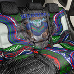 New Zealand Warriors Back Car Seat Cover The Scream of Lightning Eyes - Indigenous Dot Ripping Effect