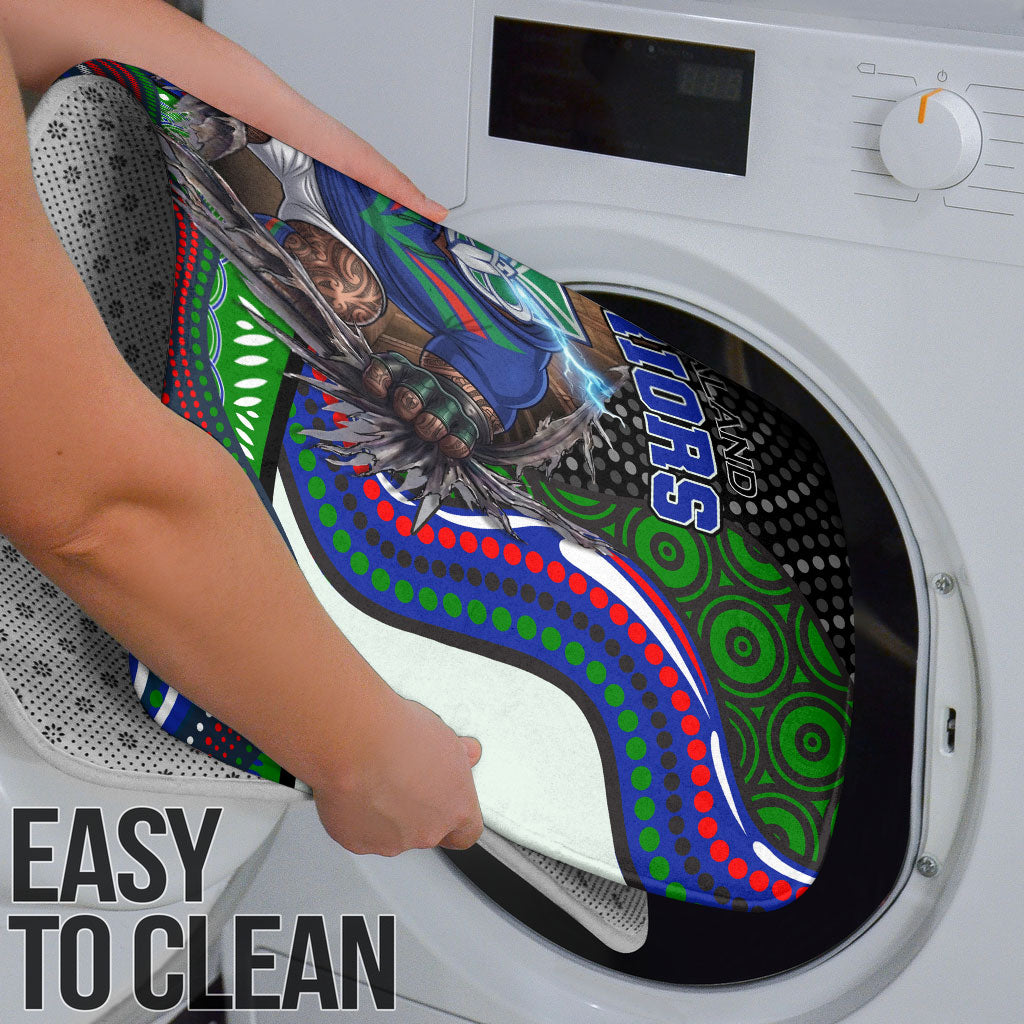 New Zealand Warriors Bathroom Set The Scream of Lightning Eyes - Indigenous Dot Ripping Effect