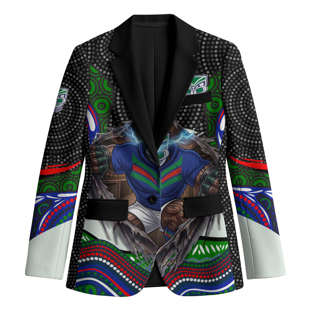 New Zealand Warriors Blazer The Scream of Lightning Eyes - Indigenous Dot Ripping Effect