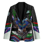 New Zealand Warriors Blazer The Scream of Lightning Eyes - Indigenous Dot Ripping Effect