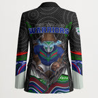 New Zealand Warriors Blazer The Scream of Lightning Eyes - Indigenous Dot Ripping Effect