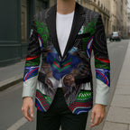 New Zealand Warriors Blazer The Scream of Lightning Eyes - Indigenous Dot Ripping Effect