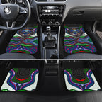 New Zealand Warriors Car Mats The Scream of Lightning Eyes - Indigenous Dot Ripping Effect