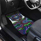 New Zealand Warriors Car Mats The Scream of Lightning Eyes - Indigenous Dot Ripping Effect