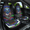 New Zealand Warriors Car Seat Cover The Scream of Lightning Eyes - Indigenous Dot Ripping Effect