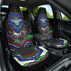 New Zealand Warriors Car Seat Cover The Scream of Lightning Eyes - Indigenous Dot Ripping Effect