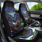 New Zealand Warriors Car Seat Cover The Scream of Lightning Eyes - Indigenous Dot Ripping Effect