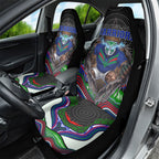 New Zealand Warriors Car Seat Cover The Scream of Lightning Eyes - Indigenous Dot Ripping Effect