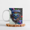 New Zealand Warriors Ceramic Mug The Scream of Lightning Eyes - Indigenous Dot Ripping Effect