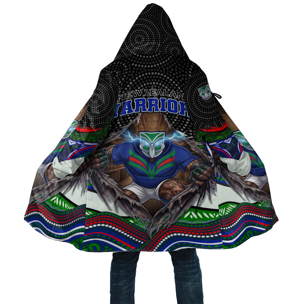 New Zealand Warriors Cloak The Scream of Lightning Eyes - Indigenous Dot Ripping Effect