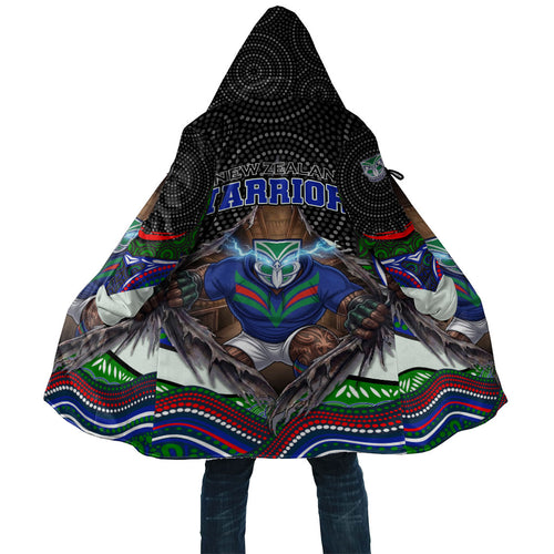 New Zealand Warriors Cloak The Scream of Lightning Eyes - Indigenous Dot Ripping Effect