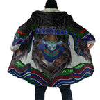 New Zealand Warriors Cloak The Scream of Lightning Eyes - Indigenous Dot Ripping Effect