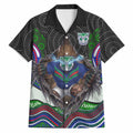 New Zealand Warriors Hawaiian Shirt The Scream of Lightning Eyes - Indigenous Dot Ripping Effect