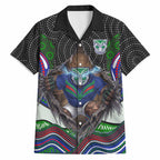 New Zealand Warriors Hawaiian Shirt The Scream of Lightning Eyes - Indigenous Dot Ripping Effect