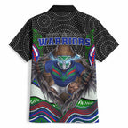 New Zealand Warriors Hawaiian Shirt The Scream of Lightning Eyes - Indigenous Dot Ripping Effect