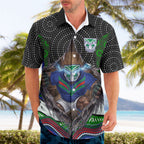 New Zealand Warriors Hawaiian Shirt The Scream of Lightning Eyes - Indigenous Dot Ripping Effect