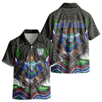 New Zealand Warriors Kid Hawaiian Shirt The Scream of Lightning Eyes - Indigenous Dot Ripping Effect