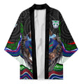 New Zealand Warriors Kimono The Scream of Lightning Eyes - Indigenous Dot Ripping Effect