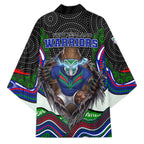 New Zealand Warriors Kimono The Scream of Lightning Eyes - Indigenous Dot Ripping Effect