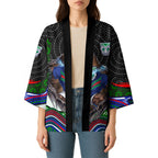 New Zealand Warriors Kimono The Scream of Lightning Eyes - Indigenous Dot Ripping Effect