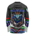 New Zealand Warriors Long Sleeve Shirt The Scream of Lightning Eyes - Indigenous Dot Ripping Effect