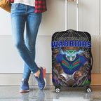 New Zealand Warriors Luggage Cover The Scream of Lightning Eyes - Indigenous Dot Ripping Effect