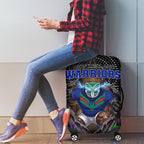 New Zealand Warriors Luggage Cover The Scream of Lightning Eyes - Indigenous Dot Ripping Effect