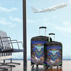 New Zealand Warriors Luggage Cover The Scream of Lightning Eyes - Indigenous Dot Ripping Effect