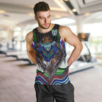 New Zealand Warriors Men Tank Top The Scream of Lightning Eyes - Indigenous Dot Ripping Effect