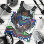 New Zealand Warriors Men Tank Top The Scream of Lightning Eyes - Indigenous Dot Ripping Effect