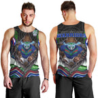 New Zealand Warriors Men Tank Top The Scream of Lightning Eyes - Indigenous Dot Ripping Effect