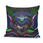 New Zealand Warriors Pillow Cover The Scream of Lightning Eyes - Indigenous Dot Ripping Effect