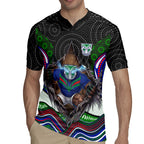 New Zealand Warriors Rugby Jersey The Scream of Lightning Eyes - Indigenous Dot Ripping Effect