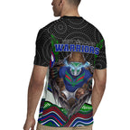 New Zealand Warriors Rugby Jersey The Scream of Lightning Eyes - Indigenous Dot Ripping Effect