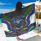 New Zealand Warriors Sarong The Scream of Lightning Eyes - Indigenous Dot Ripping Effect
