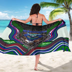 New Zealand Warriors Sarong The Scream of Lightning Eyes - Indigenous Dot Ripping Effect