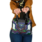 New Zealand Warriors Shoulder Handbag The Scream of Lightning Eyes - Indigenous Dot Ripping Effect
