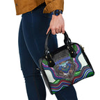 New Zealand Warriors Shoulder Handbag The Scream of Lightning Eyes - Indigenous Dot Ripping Effect