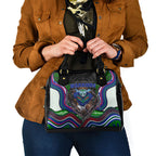 New Zealand Warriors Shoulder Handbag The Scream of Lightning Eyes - Indigenous Dot Ripping Effect