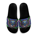 New Zealand Warriors Slide Sandals The Scream of Lightning Eyes - Indigenous Dot Ripping Effect