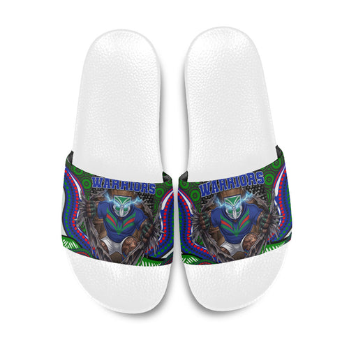 New Zealand Warriors Slide Sandals The Scream of Lightning Eyes - Indigenous Dot Ripping Effect