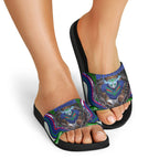 New Zealand Warriors Slide Sandals The Scream of Lightning Eyes - Indigenous Dot Ripping Effect