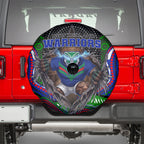 New Zealand Warriors Spare Tire Cover The Scream of Lightning Eyes - Indigenous Dot Ripping Effect