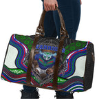New Zealand Warriors Travel Bag The Scream of Lightning Eyes - Indigenous Dot Ripping Effect